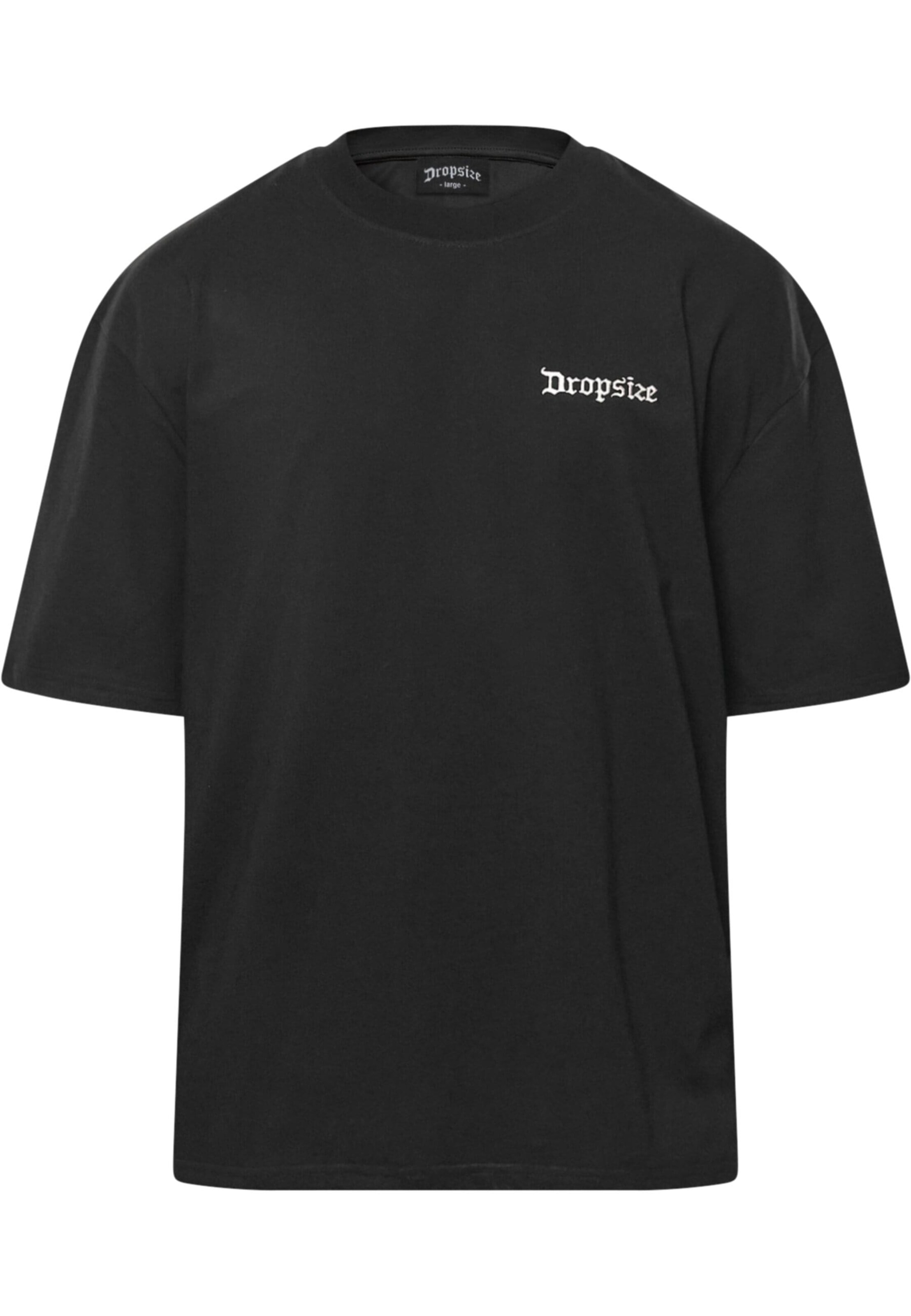 T-Shirt 'Raised In Heaven' Dropsize en noir : devant