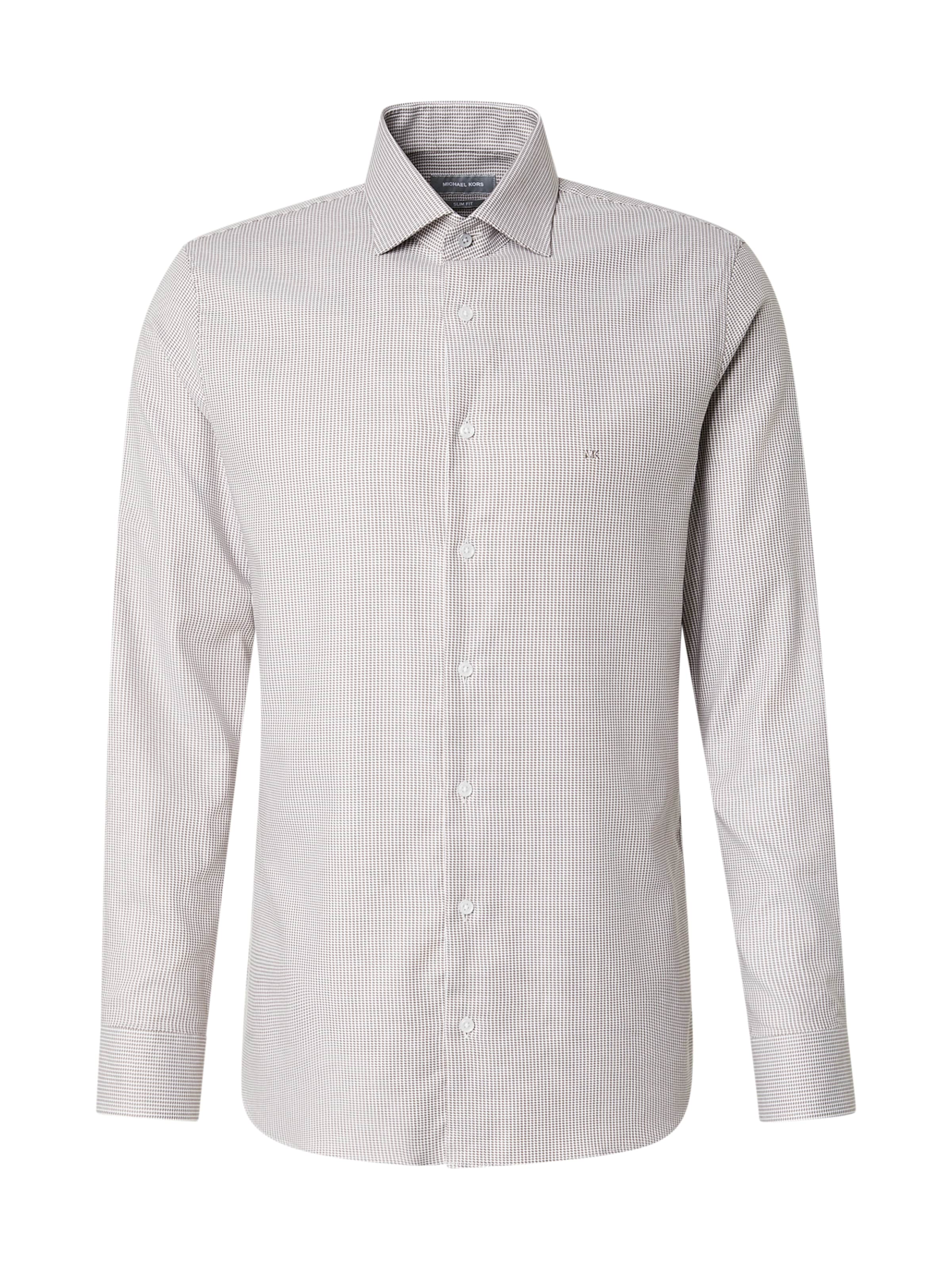 pilka Michael Kors Priglundantis modelis Marškiniai 'HOUNDSTOOTH': priekis
