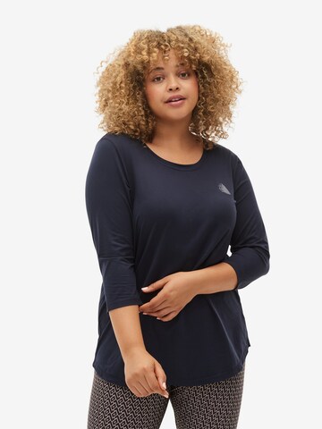 Active by Zizzi Shirt in Blue: front