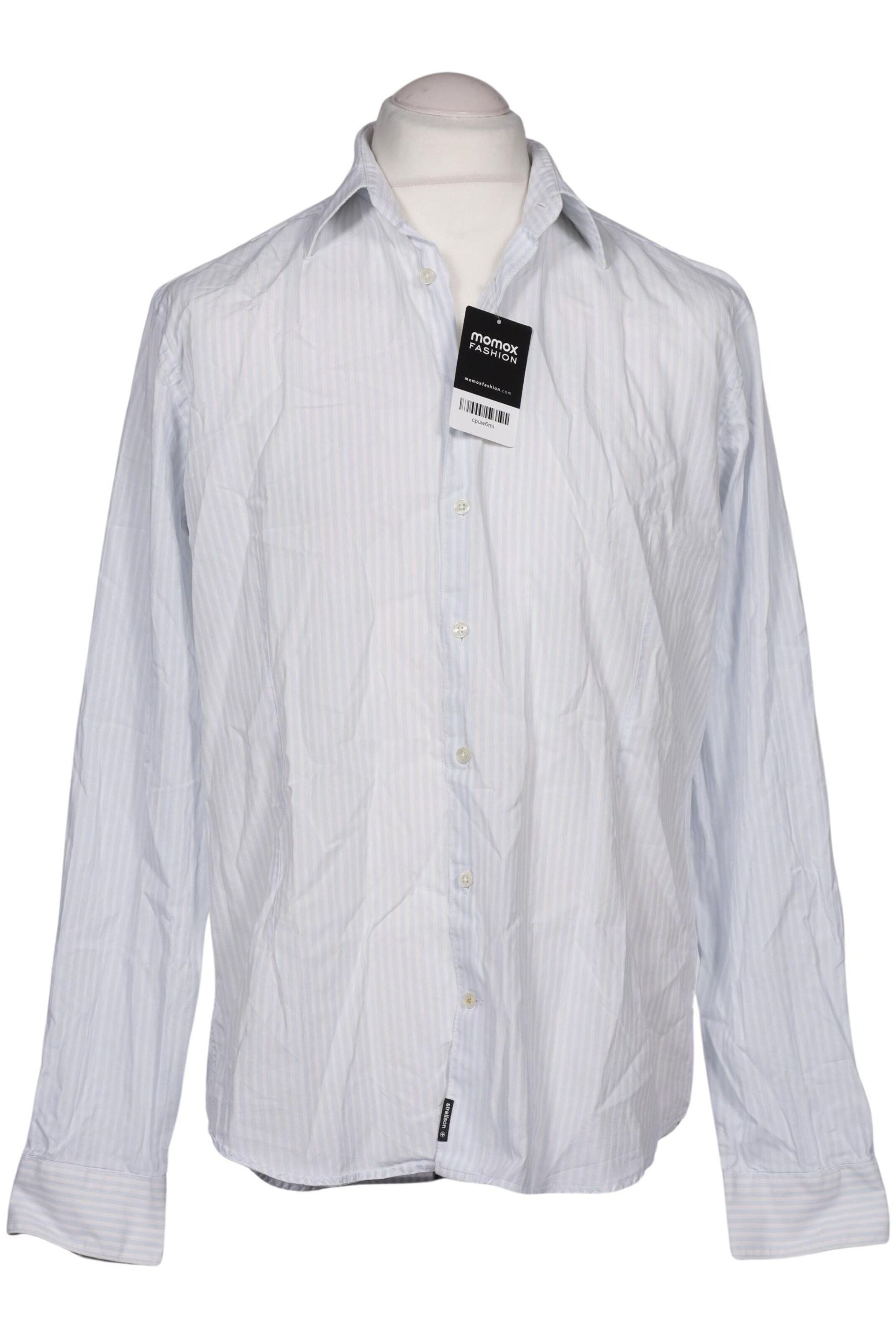 STRELLSON Button Up Shirt in L in Blue: front