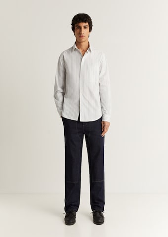 Scalpers Regular fit Button Up Shirt in White: front