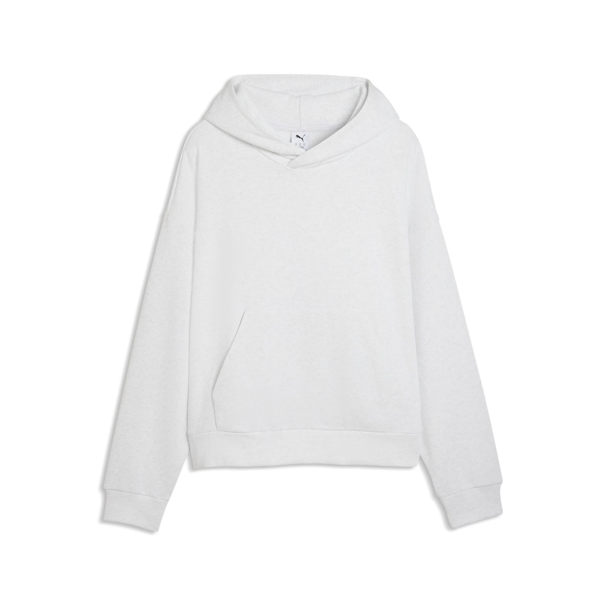 PUMA Sweatshirt 'Wardrobe Essentials' in de kleur Wit gemêleerd, Productweergave