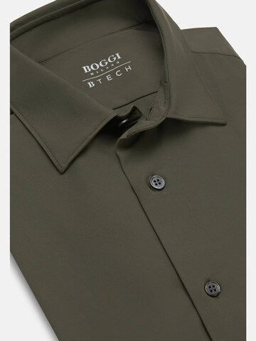 Boggi Milano Slim fit Button Up Shirt in Green