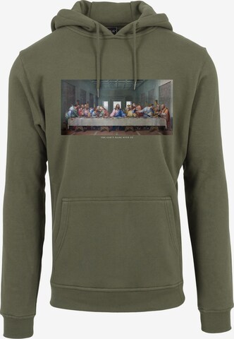 MT Men Sweatshirt 'Can't Hang With Us' in Groen: voorkant