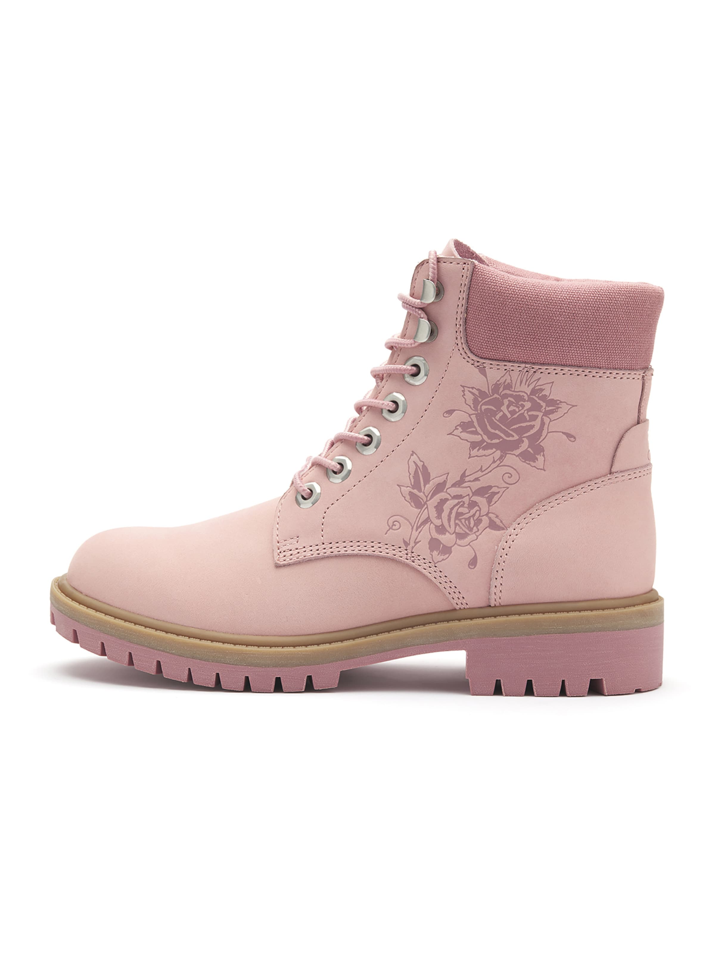 Boots Ed Hardy en rose : devant