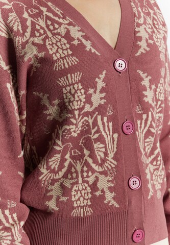 Usha Knit cardigan in Pink