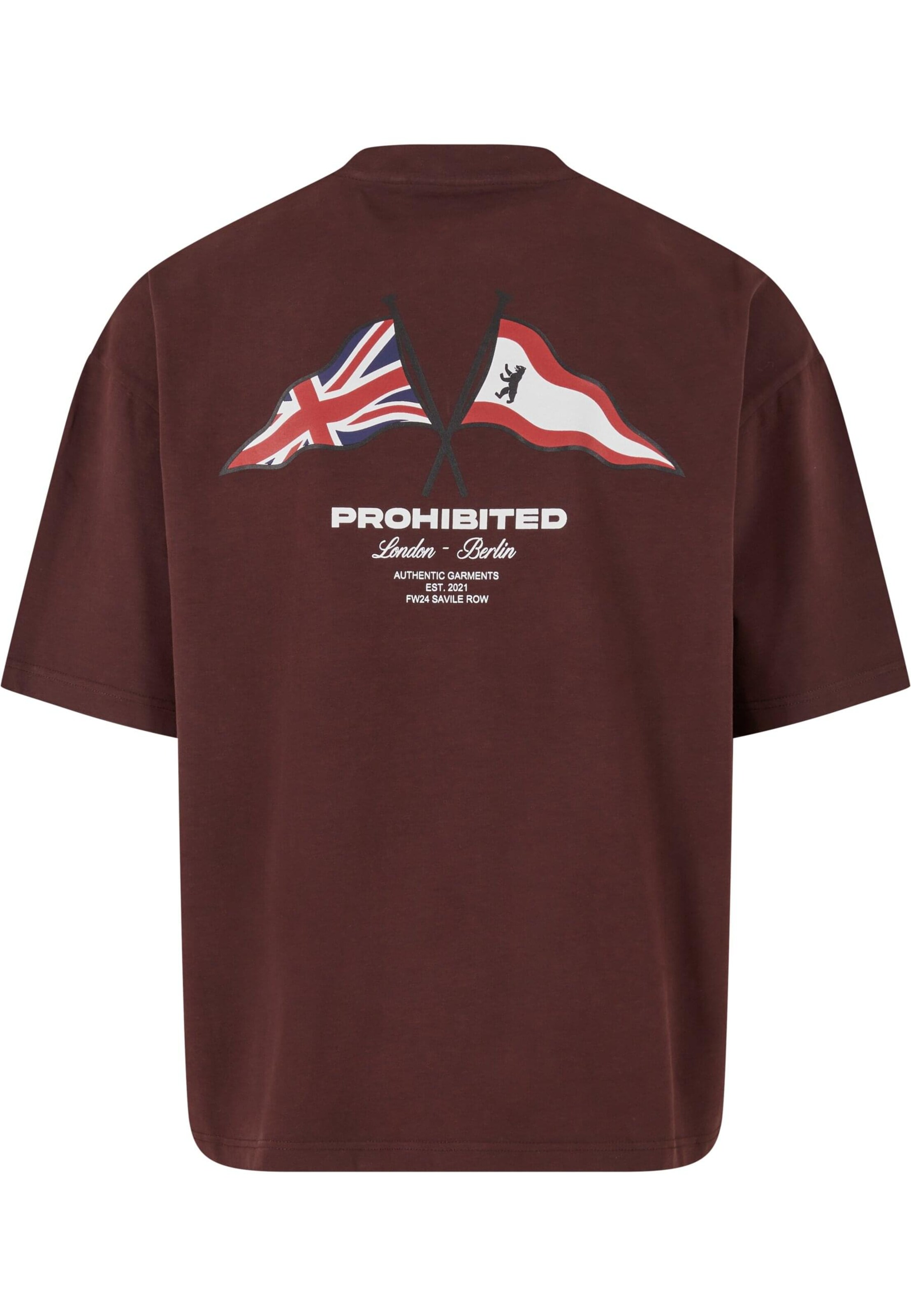 Prohibited T-shirt i brun