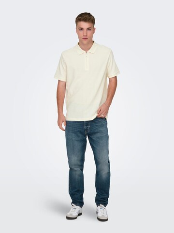 Only & Sons Poloshirt 'MIKE' in Weiß
