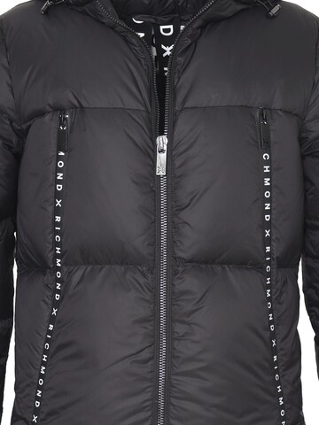 John Richmond Wintermantel 'Lima' in Schwarz