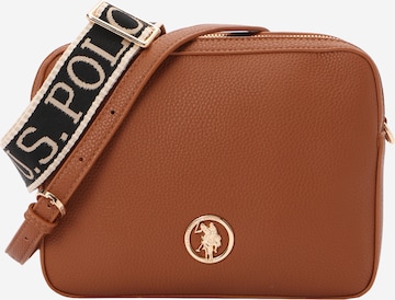 U.S. POLO ASSN. Olkalaukku värissä beige: etupuoli