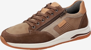 SIOUX Sneakers laag 'Turibio' in Bruin: voorkant