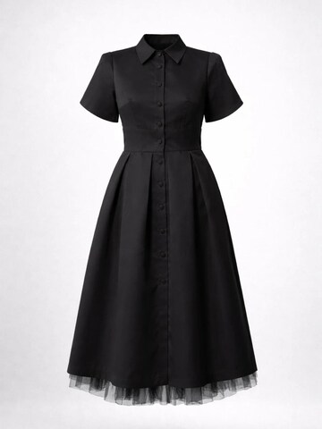 BIBI SAKALIEVA Dress 'Open back satin midi elegant dress' in Black