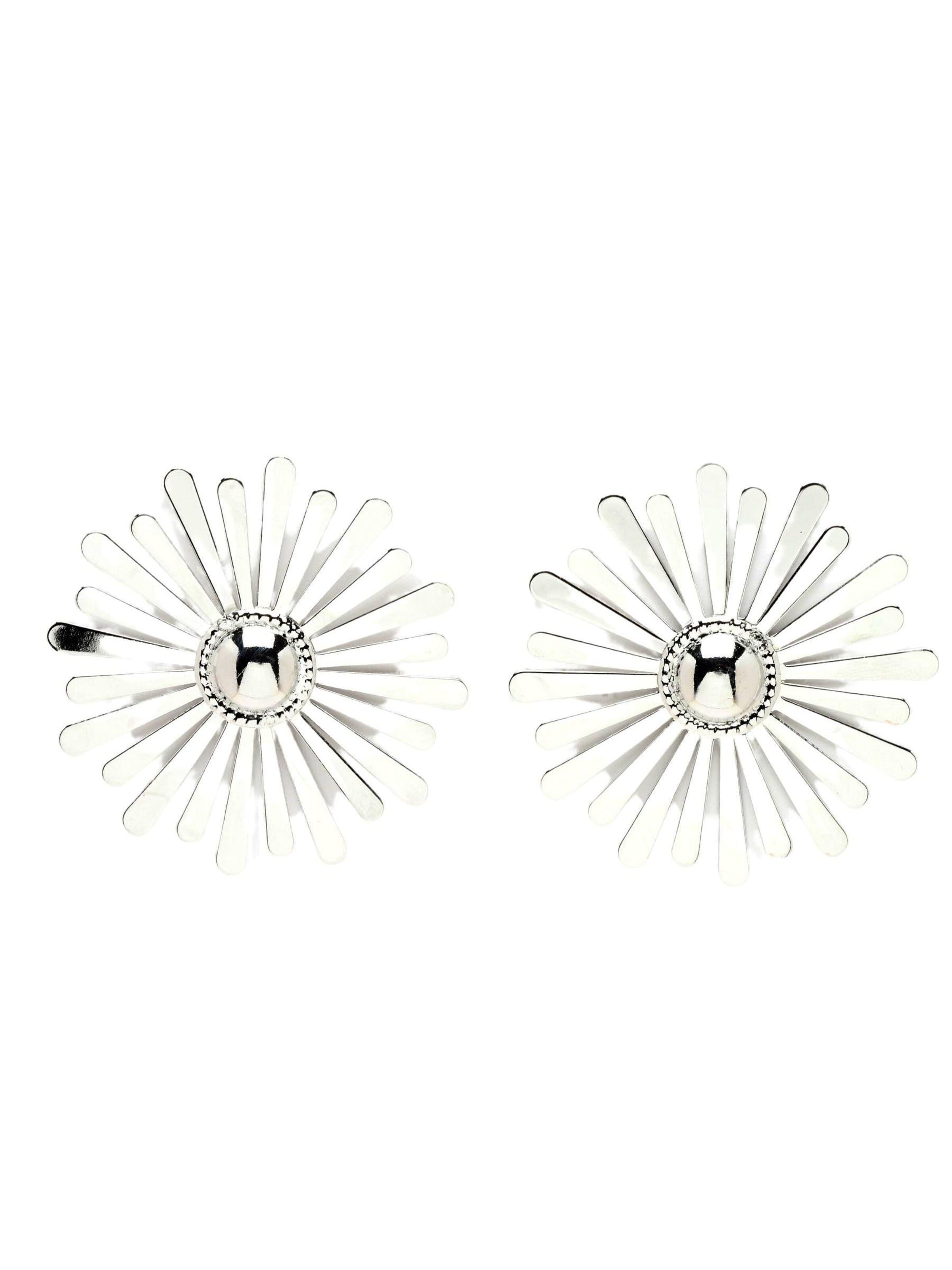 AVANT-GARDE PARIS - Pendientes 'Joannaka' en plata: frente