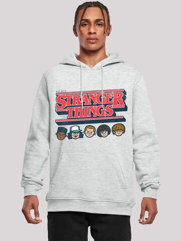 F4NT4STIC Sweatshirt 'Stranger Things Netflix TV Series' in Grijs: voorkant