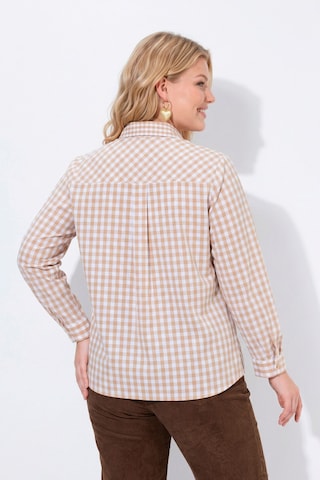 Ulla Popken Klederdracht blouse in Beige
