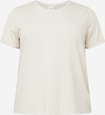 ONLY Carmakoma - Camiseta 'MOSTER' en beige: frente