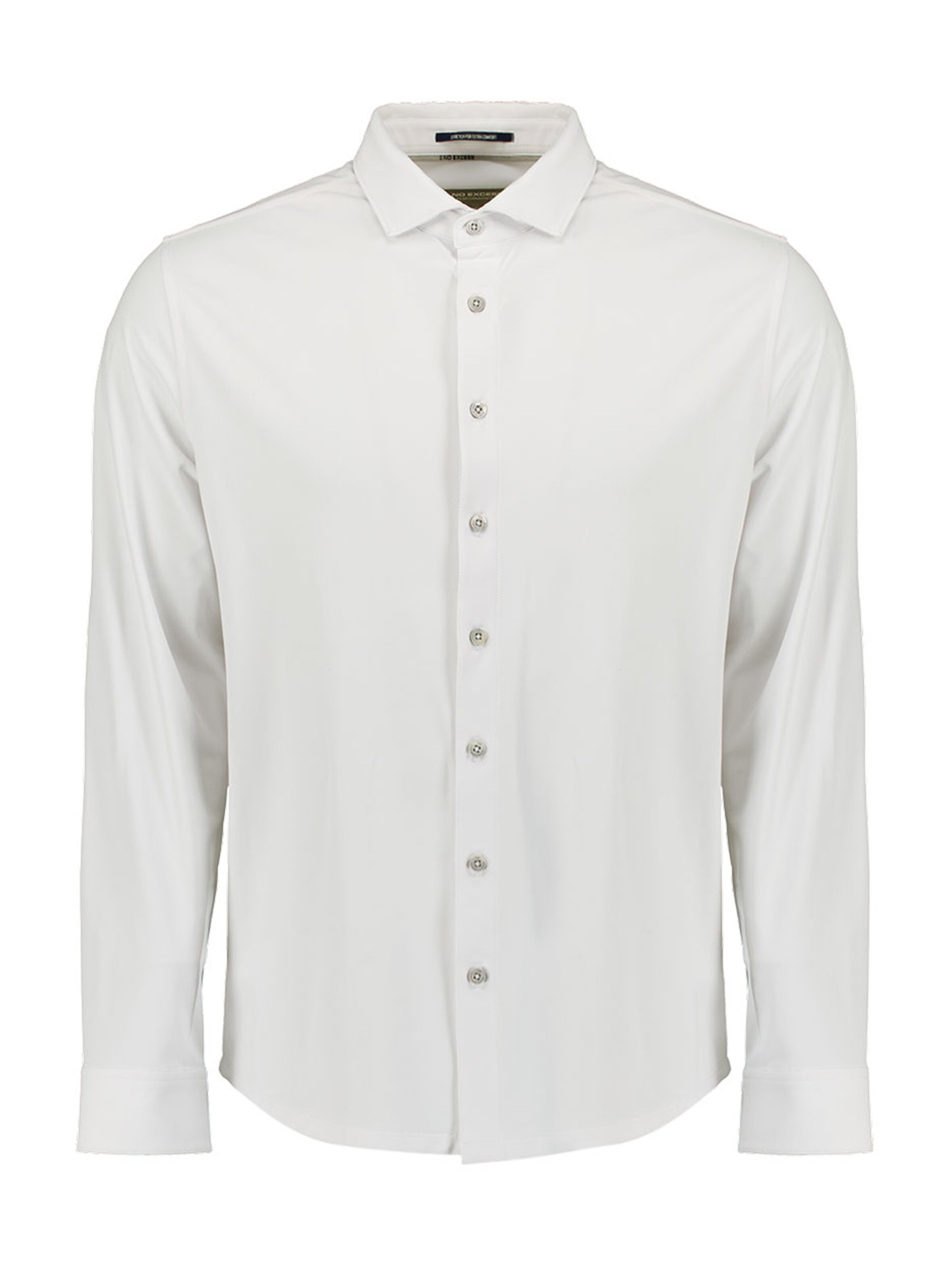 No Excess Button Up Shirt in White: front