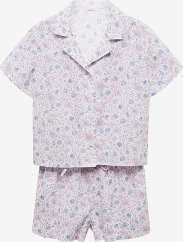 MANGO TEEN Pajamas 'Rain' in White: front