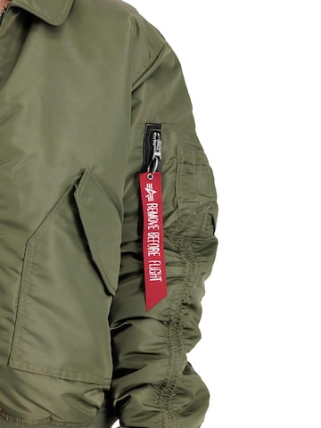 ALPHA INDUSTRIES Between-Season Jacket 'CWU MA-1' in Green