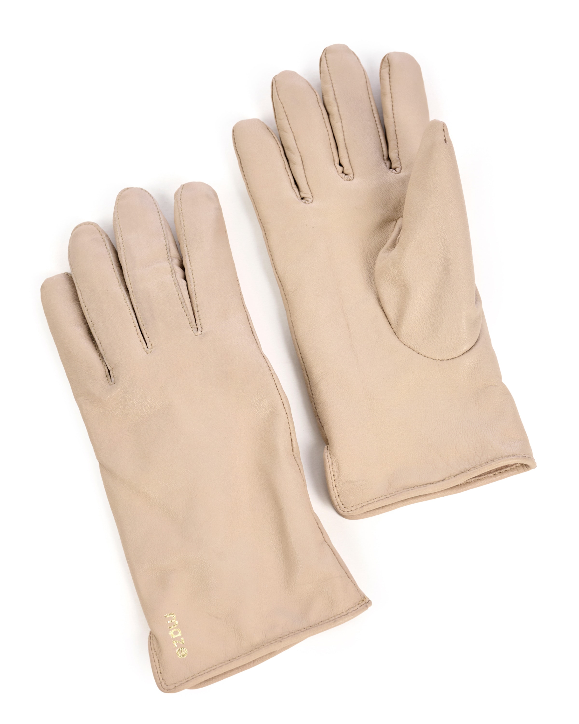 Maze Vingerhandschoenen in Beige: voorkant