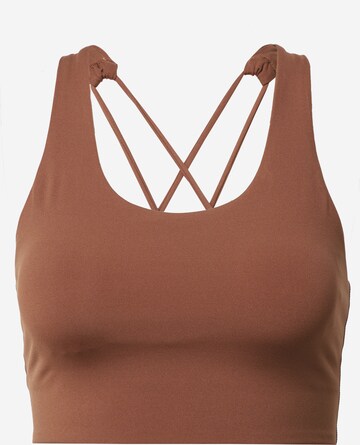 Soutien-gorge de sport 'NADA' ONLY PLAY en marron : devant