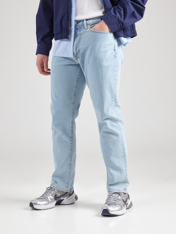 Regular Jeans de la Abercrombie & Fitch pe albastru: față