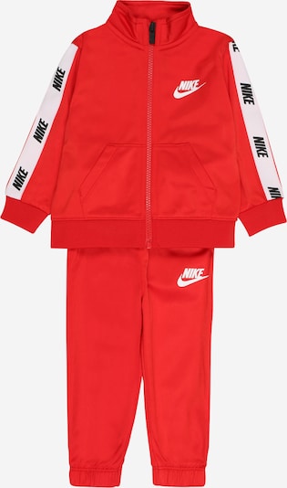 Nike Sportswear Jogginganzug in rot / schwarz / weiß, Produktansicht