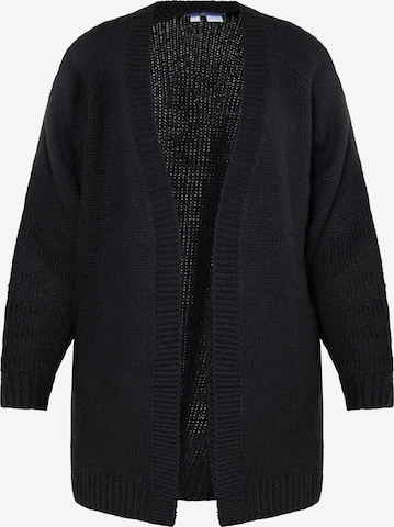 usha WHITE LABEL Knit cardigan in Black: front