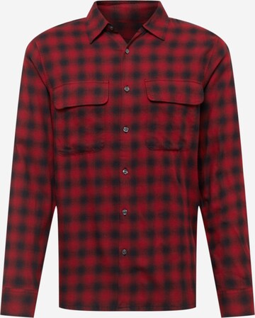 Abercrombie & Fitch Regular Fit Hemd in Rot: predná strana