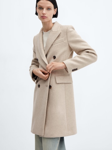 MANGO Between-Seasons Coat 'Dali' in Beige: front