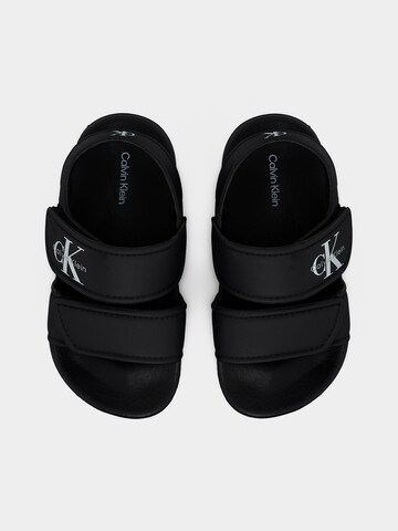 Calvin Klein Jeans Öppna skor 'NICO' i svart