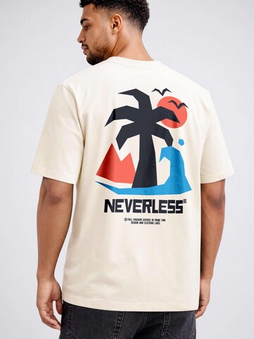 Neverless Shirt 'Beach Palm' in Beige