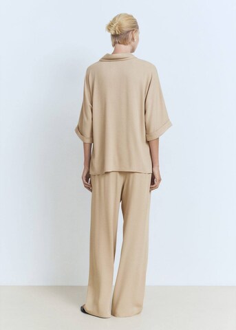 MANGO Wide leg Pants 'vivie-a' in Beige