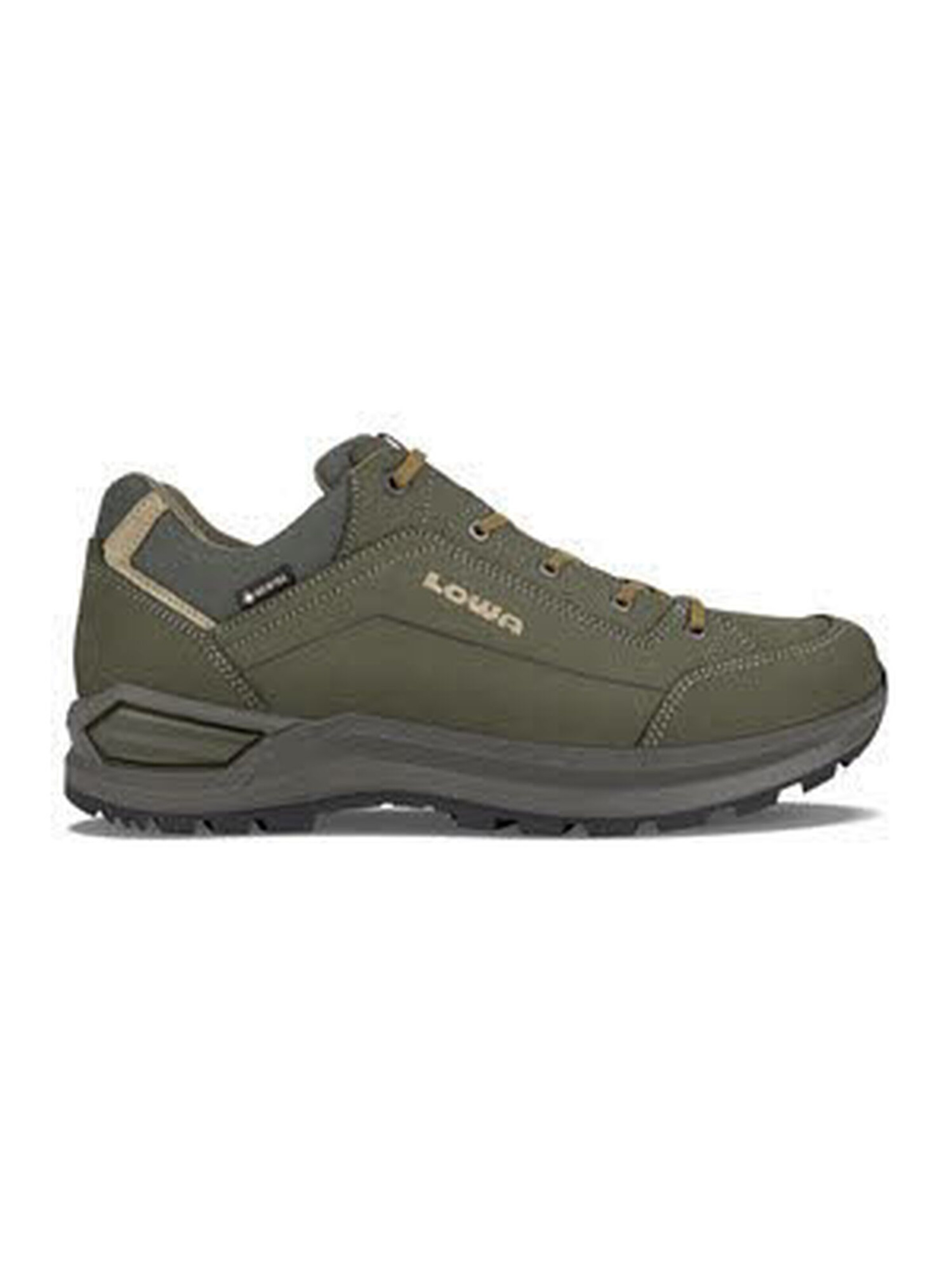 LOWA Flats 'RENEGADE EVO GTX' in Green: front