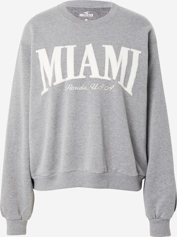 HOLLISTER Sweatshirt 'EMEA' in Grey: front