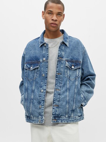 Veste mi-saison Pull&Bear en bleu : devant