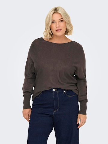 Pull-over 'CARAIDA' ONLY Carmakoma en marron : devant