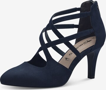 TAMARIS Pumps met hoge voorkant in Blauw: voorkant