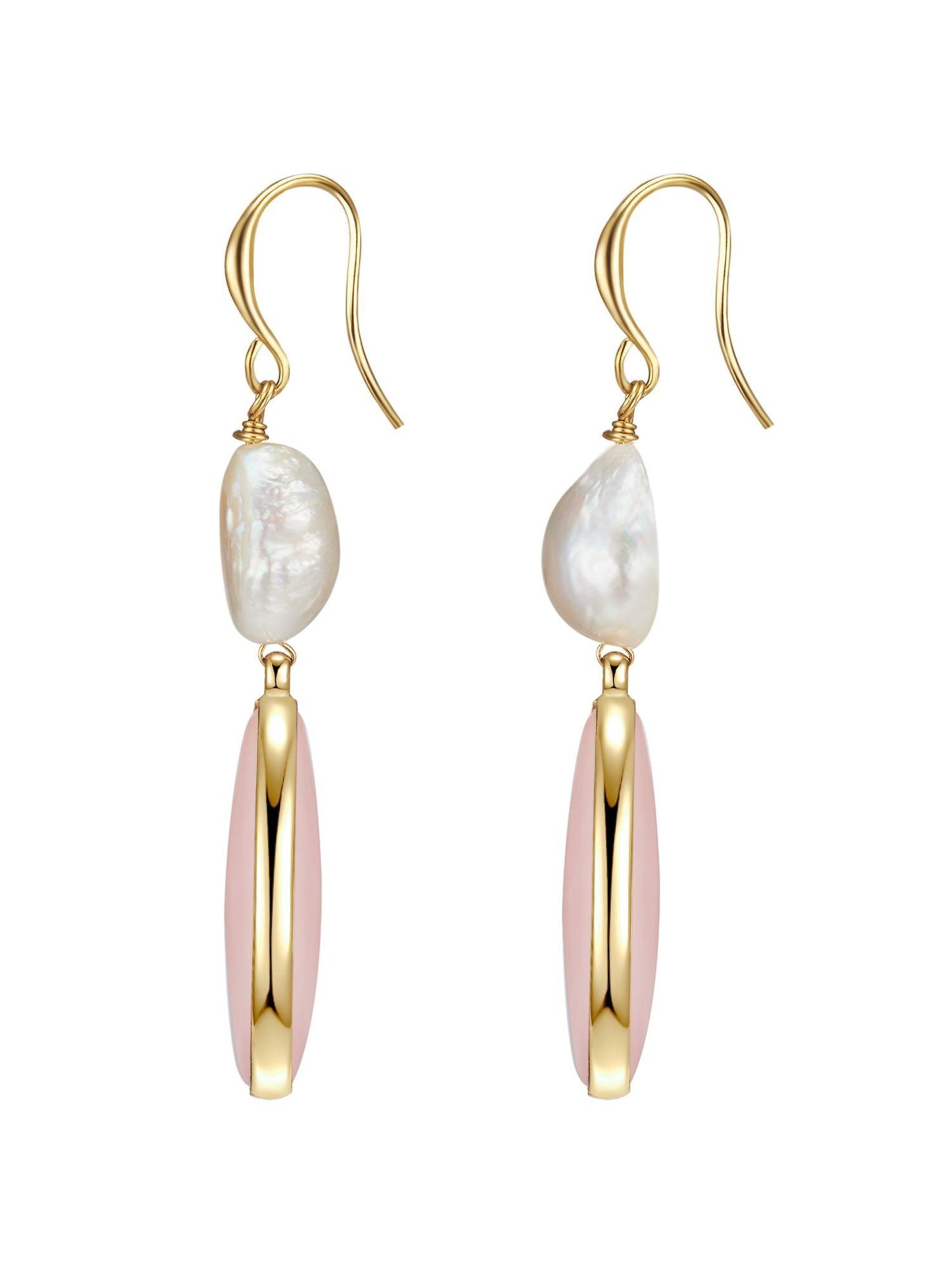 Boucles d'oreilles Lulu & Jane en or : devant