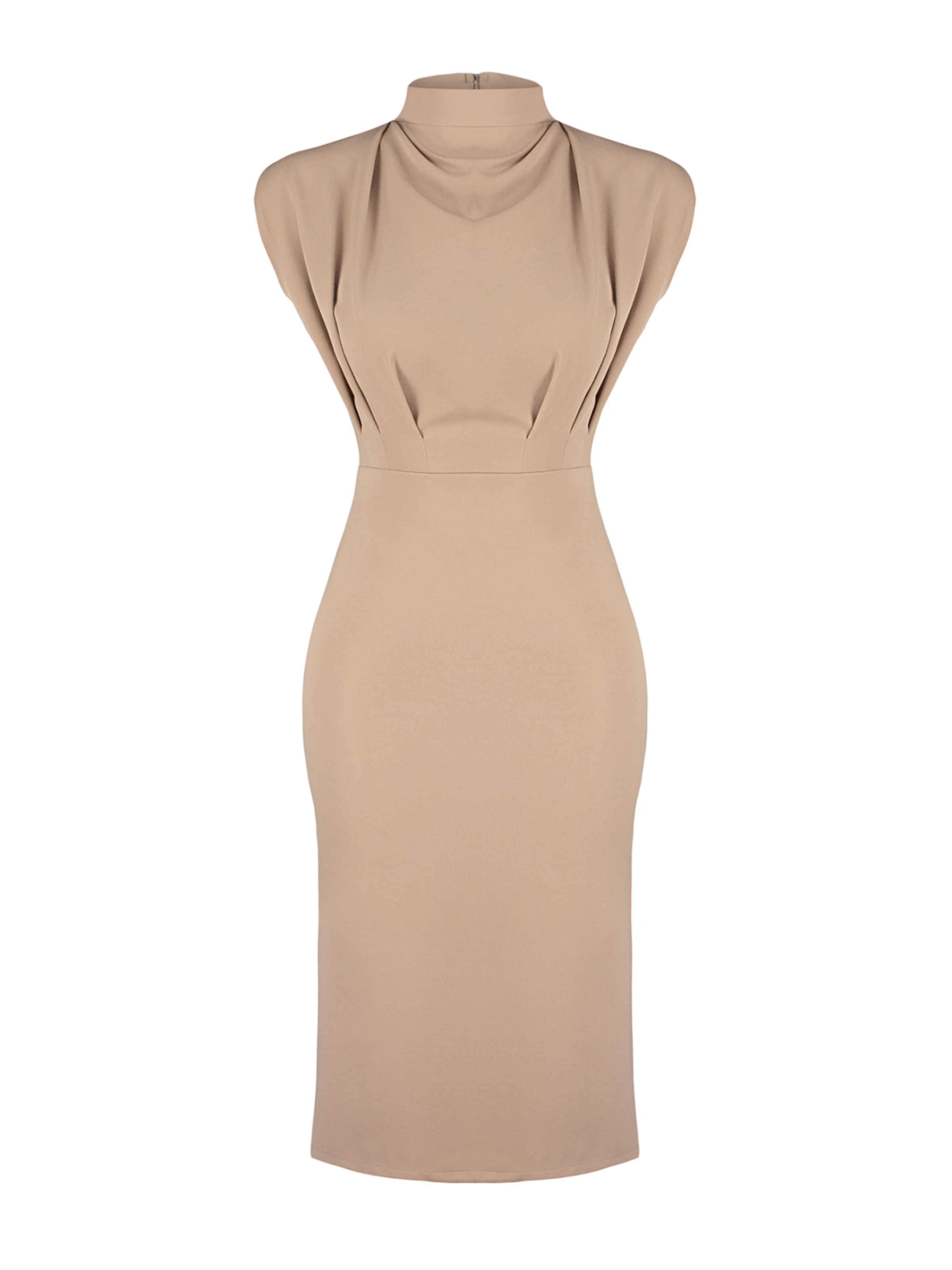 Robe fourreau Trendyol en beige : devant