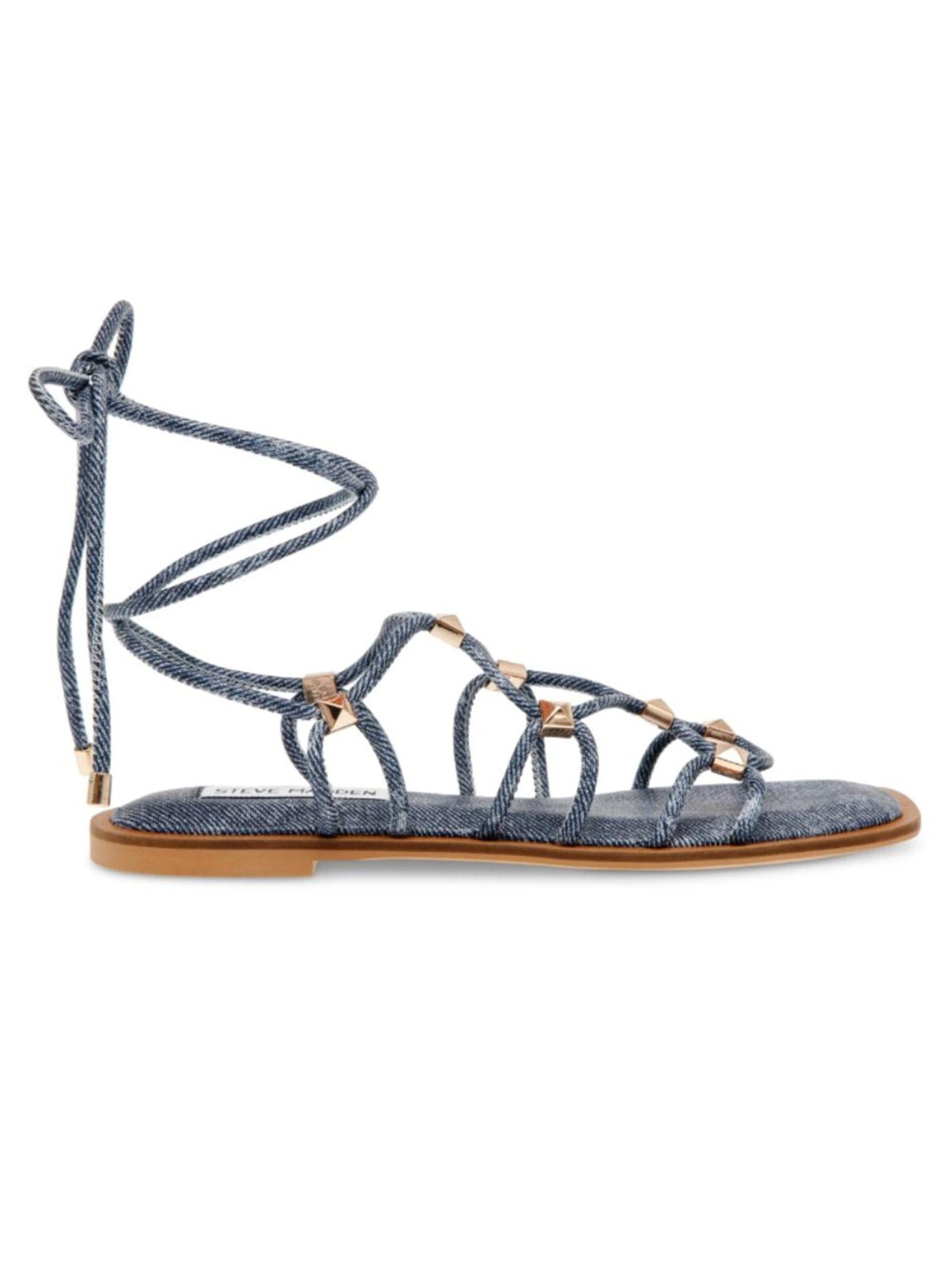 Sandalo con cinturino 'Zappy Blue Denim' di STEVE MADDEN in blu
