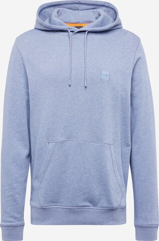 BOSS Sweatshirt 'Wetalk' in Blue: front