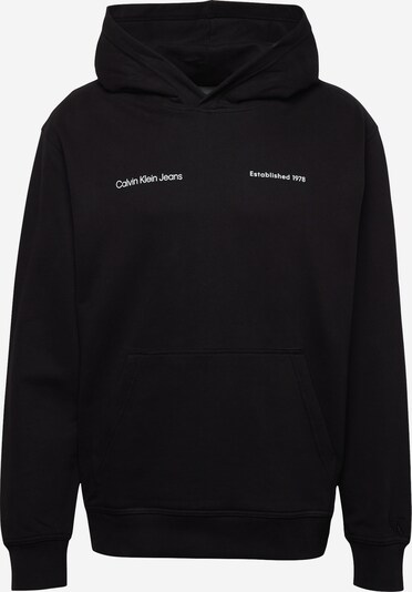 Calvin Klein Jeans Sportisks džemperis, krāsa - gaiši pelēks / melns / gandrīz balts, Preces skats