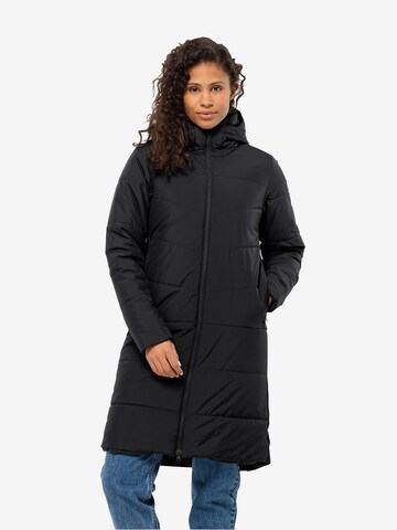 JACK WOLFSKIN Raincoat 'DEUTZER' in Black: front