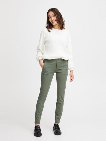 Slimfit Pantaloni chino 'LANO' di Fransa in verde