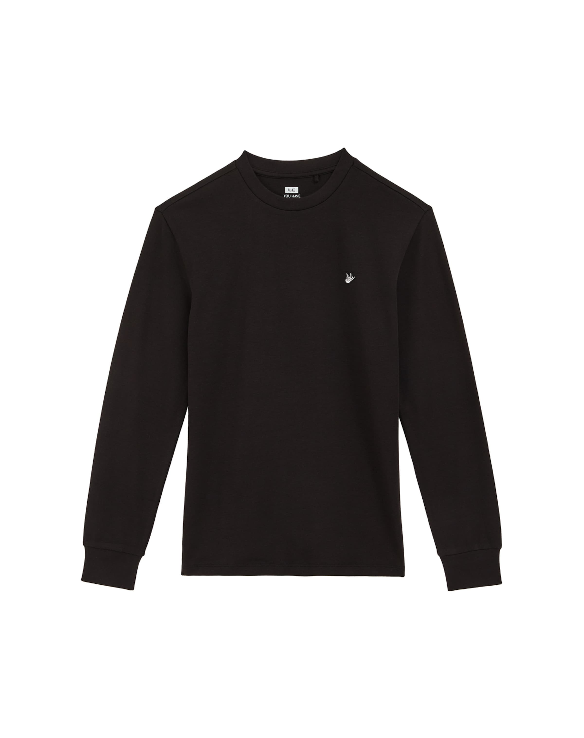 WE Fashion - Sweatshirt em preto: frente