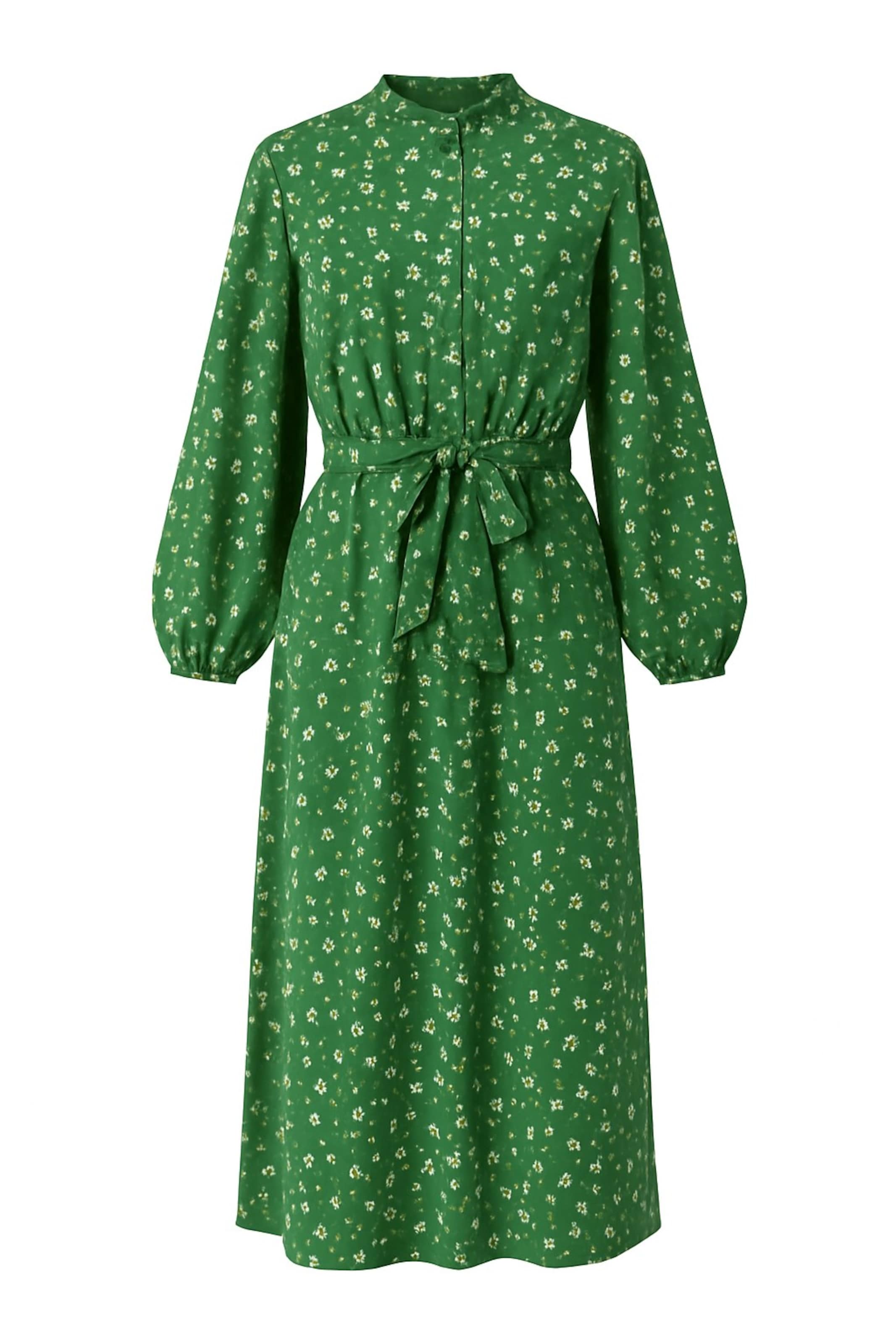 MANUKA Shirt Dress in Green: front