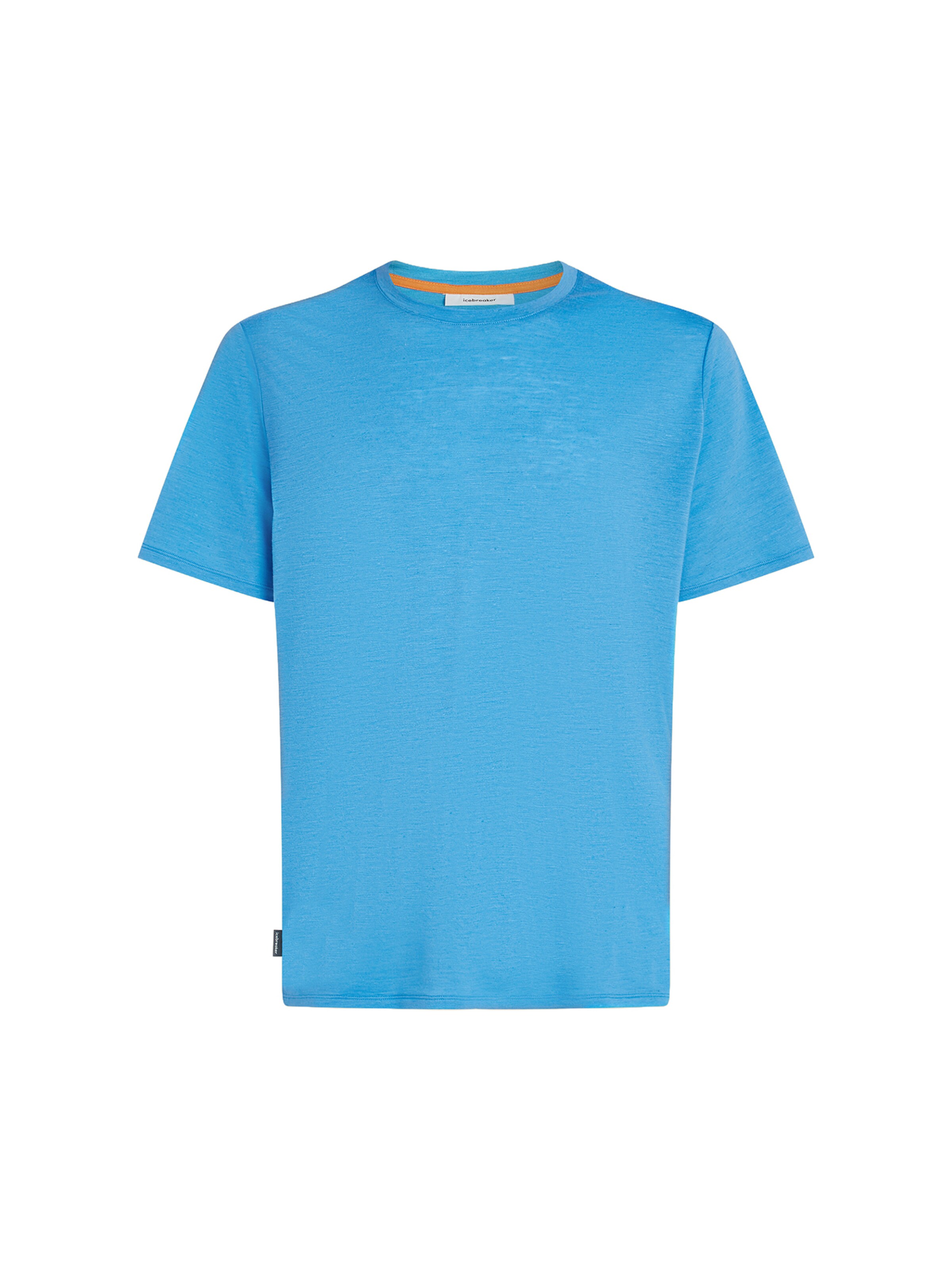 ICEBREAKER - Camisa 'Merino Linen Tee' em azul: frente