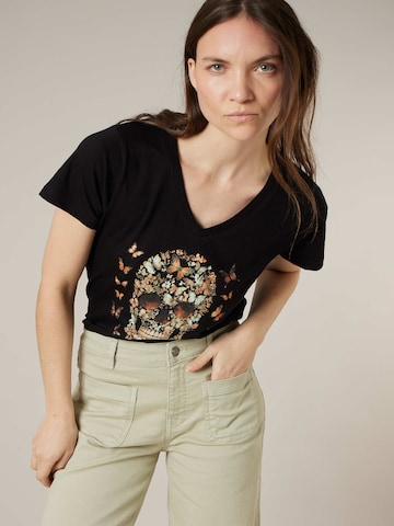 T-shirt 'Butterskull' Deeluxe en noir : devant