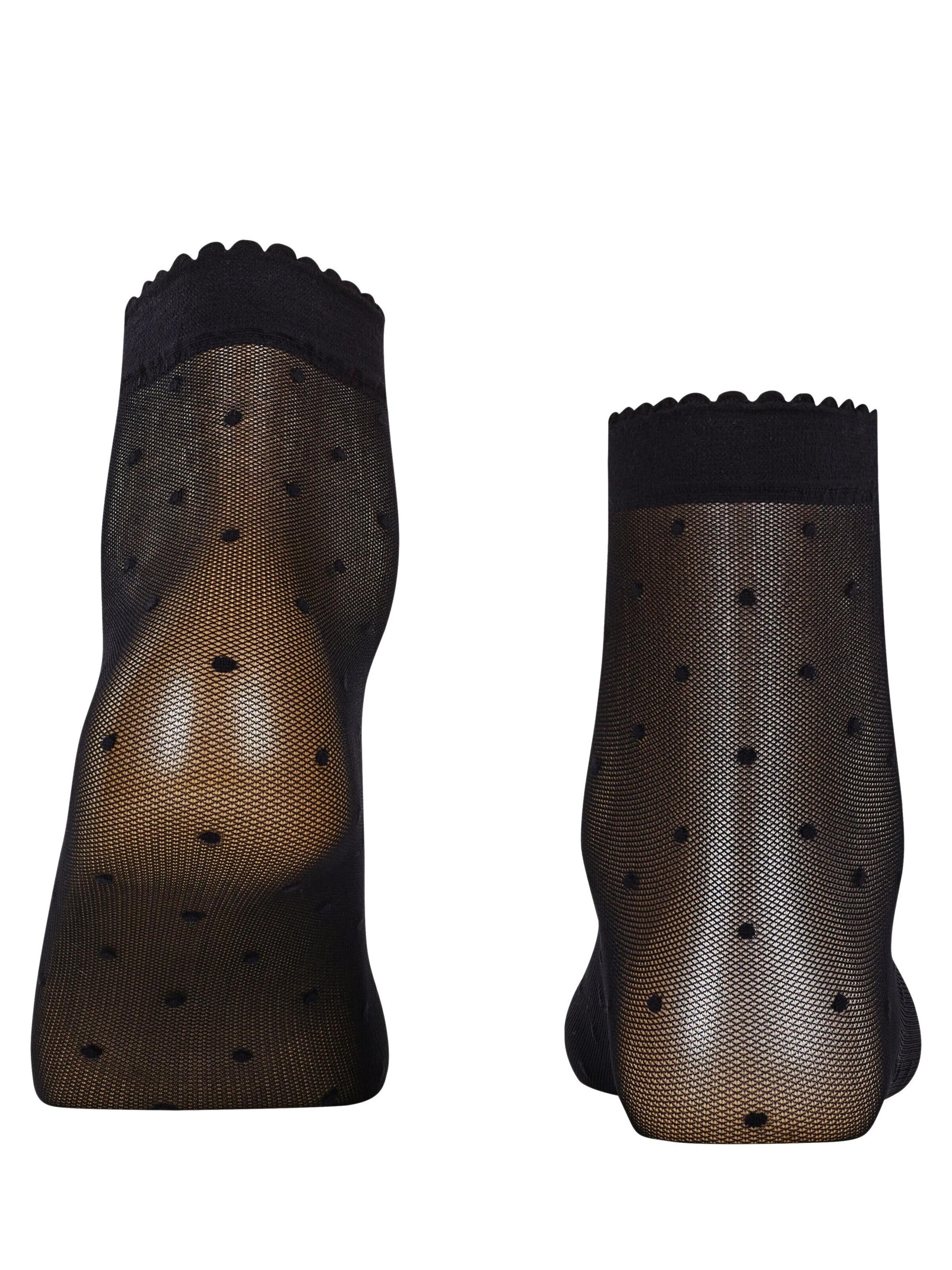 FALKE Socken 'Dot'‌‌ in Schwarz